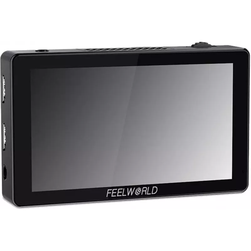 FEELWORLD LUT5 5,5 colio 3000 nitų jutiklinis 3D LUT 4K HDMI monitorius ant fotoaparato