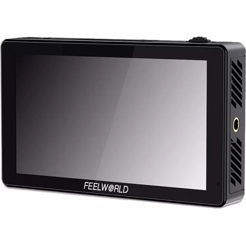 FEELWORLD LUT5 5,5 colio 3000 nitų jutiklinis 3D LUT 4K HDMI monitorius ant fotoaparato