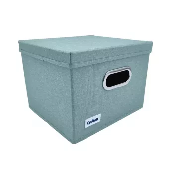 ORDINETT Box M 28,5x25,5x20,5cm mėtų spalvos daiktadėžė