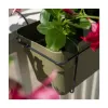STEFANPLAST balkono rinkinys su automatine laistymo sistema ir metaliniu laikikliu 50x18x17 cm, žalias