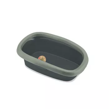 STEFANPLAST Cat Toilet Sprint 10 43x31x14 cm pilkos/žalios spalvos kraikas