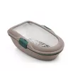 STEFANPLAST Furba Chic katės tualetas 59x39x22 cm, šviesiai pilkas/žalias