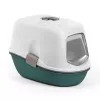STEFANPLAST Furba Top Chic uždara kraiko dėžė katėms su filtru 58,5x39,4x42,7 cm balta/žalia