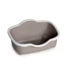 STEFANPLAST Cat Toilet Tres Chic Open 56x38,5x26 cm baltos/šviesiai pilkos spalvos