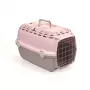 STEFANPLAST Horizon 1 transportavimo narvas su metalinėmis durimis 48x32x30cm rožinis/pilkas