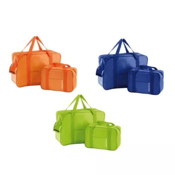 GIOSTYLE Fiesta termo krepšių rinkinys, 3 dalių (20L + 10L + 5L), oranžinės/šviesiai mėlynos/žalios spalvos