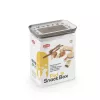 STEFANPLAST stačiakampė hermetinė 2,2 L talpa augintinių maistui laikyti, balta/šviesiai pilka