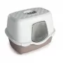 STEFANPLAST Tres Chic uždara kraiko dėžė katėms su filtru, 56x39x39 cm, balta/šviesiai pilka