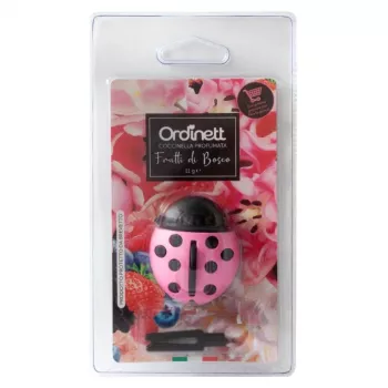 ORDINETT Aromatizuotas pirkinių vežimėlio monetų laikiklis Ladybug Assorted