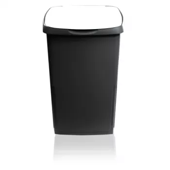 GIOSTYLE Eco Solution 45L pedalų šiukšlių krepšys tamsiai pilkas/baltas 37x36x53.5cm