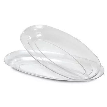 GUARDINI plastikiniai padėklai permatomi, rinkinys iš 2 vnt., Easy Bake, 46x23 cm
