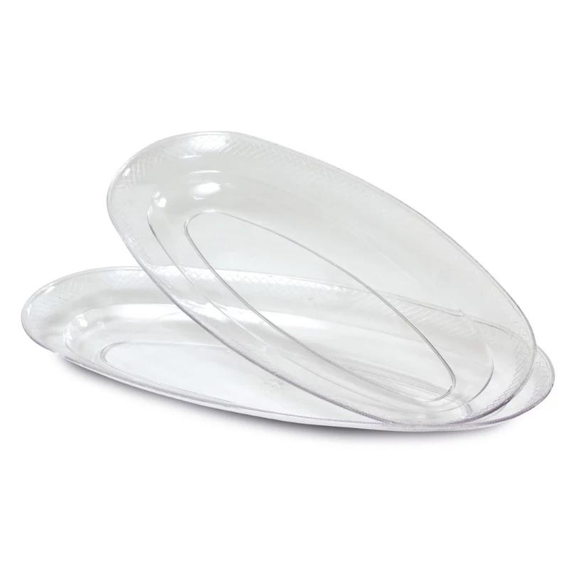 GUARDINI plastikiniai padėklai permatomi, rinkinys iš 2 vnt., Easy Bake, 46x23 cm