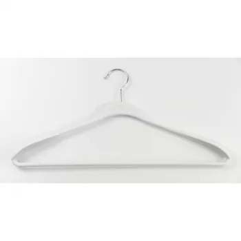 ORDINETT drabužių pakabos 2 vnt. plastikinės Soft Touch 45 cm, įvairių spalvų (juoda, mėlyna, šviesiai pilka, balta)