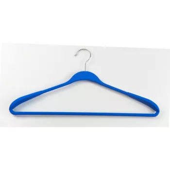 ORDINETT drabužių pakabos 2 vnt. plastikinės Soft Touch 45 cm, įvairių spalvų (juoda, mėlyna, šviesiai pilka, balta)
