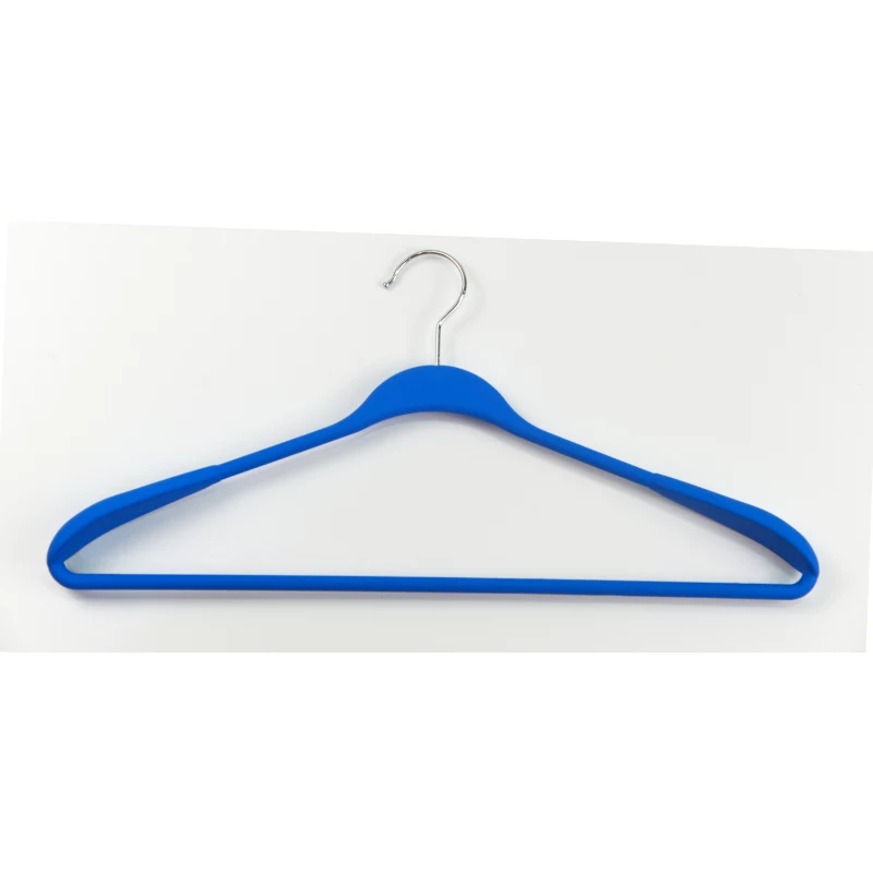 ORDINETT drabužių pakabos 2 vnt. plastikinės Soft Touch 45 cm, įvairių spalvų (juoda, mėlyna, šviesiai pilka, balta)