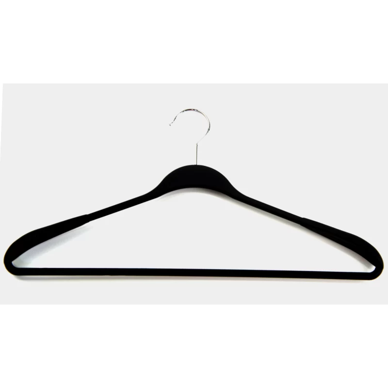 ORDINETT drabužių pakabos 2 vnt. plastikinės Soft Touch 45 cm, įvairių spalvų (juoda, mėlyna, šviesiai pilka, balta)