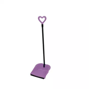 GIOSTYLE Rubber Hair Scoop Love šluota ir semtuvas, 24,5x27x85 cm, įvairių spalvų