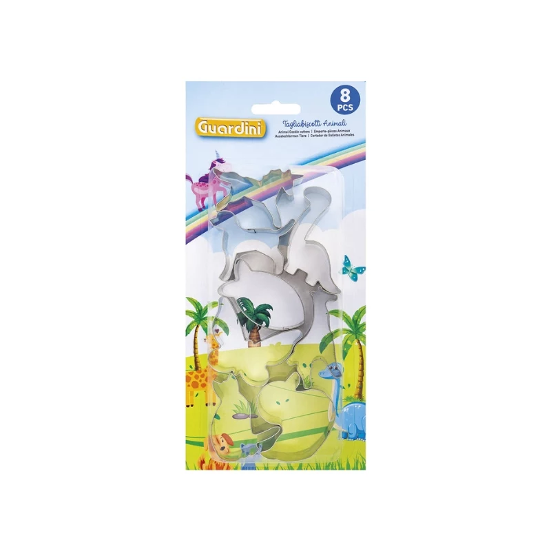 GUARDINI Gingerbread and Cookie Cutter Set 8 pcs. Animals