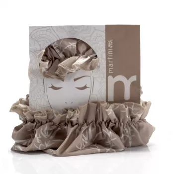 MARTINI SPA Shower Cap Natural - PEVA vandeniui atsparus, daugkartinio naudojimo plaukų apsaugos gaubtuvas