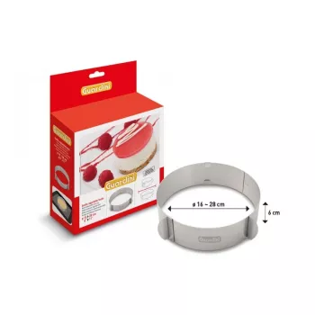 GUARDINI apvalus torto žiedas su reguliuojamu diametru Ø16-28cm