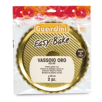 GUARDINI Easy Bake Gold plastikiniai padėklai, rinkinys iš 2 vnt., Ø28cm