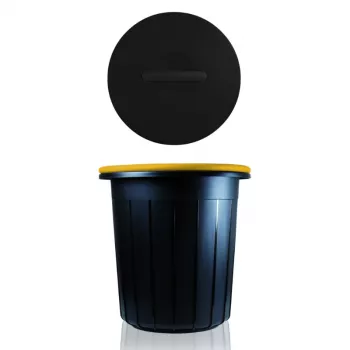 GIOSTYLE Eco Solution 16L šiukšlių dėžė tamsiai pilka/geltona