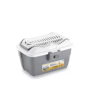STEFANPLAST Transportinis narvas Mini Gulliver 40x30x24cm Baltas/Pilkas