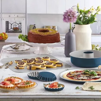 GUARDINI XBake apskrita pyrago forma su atsegamu šonu Ø 23 cm, antracito pilkos spalvos