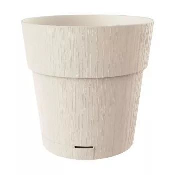 STEFANPLAST Ethica gėlių vazonas su padėklu Ø40x39cm baltas