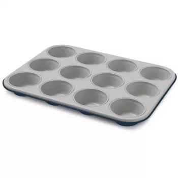 GUARDINI XBake 12 vietų keksiukų forma 27 x 35 x 3 cm, antracito spalvos, su dvigubu nepridegančiu sluoksniu