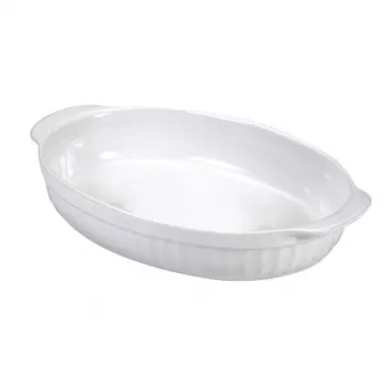 GUARDINI ovali keraminė kepimo forma Ceramica 30 x 18 x 6 cm, balta