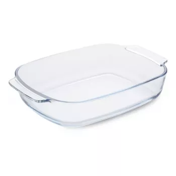 GUARDINI stiklinė kepimo forma stačiakampė borosilikatinio stiklo 38x25,5x7 cm / 3,8 L