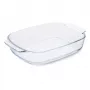 GUARDINI stiklinė kepimo forma stačiakampė borosilikatinio stiklo 38x25,5x7 cm / 3,8 L