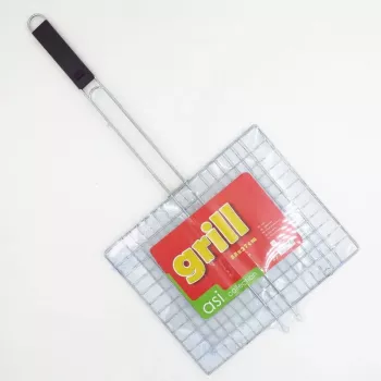 ASI COLLECTION barbekiu grotelės 33 x 27 cm, chromuotas plienas