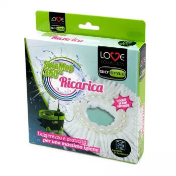 GIOSTYLE Keičiama mikropluošto šluostė Vileda Love Spin Mop 360°