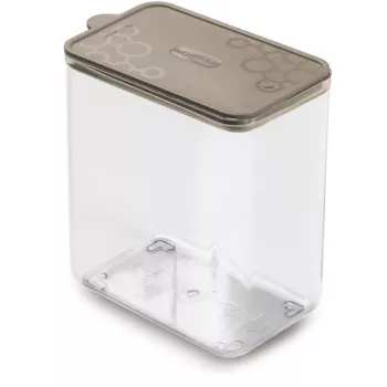 GIOSTYLE Maisto laikymo indas stačiakampis L 1.8L Con.Tengo 15,5x10x17,1cm Pilkai rudos spalvos