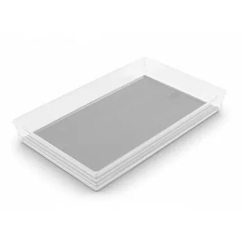 KIS Box Sistemo Organizer 9 39 x 24 x 5 cm permatomas/šviesiai pilkas