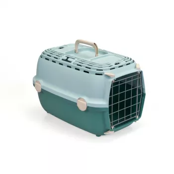 STEFANPLAST Transport Cage Horizon 1 su metalinėmis durelėmis 48x32x30 cm šviesiai žalia/žalia