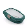 STEFANPLAST Furba Chic katės tualetas 59x39x22 cm žalias/šviesiai pilkas