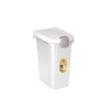 STEFANPLAST naminių gyvūnų maisto laikymo konteineris 15L 6kg permatomas/baltas 33x22x41cm