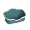 STEFANPLAST Katinų tualetas Tres Chic Atviras 56x38.5x26 cm Baltas/Žalias