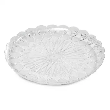 GUARDINI Easy Bake plastikiniai padėklai permatomi, 2 vnt. rinkinys Ø33cm