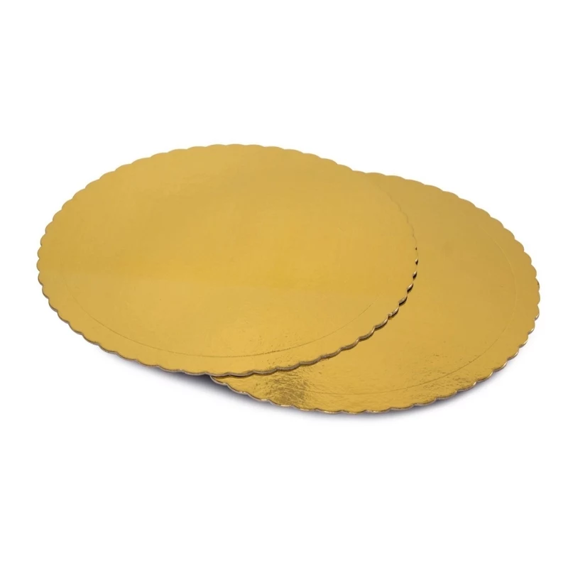 GUARDINI Easy Bake popierinės tortų formelės auksinės 32 cm, 2 vnt.