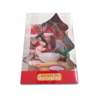 GUARDINI Kalėdinės eglutės formos pyrago kepimo forma 20 x 13,7 cm, neprideganti anglinio plieno, tamsiai pilka