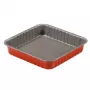 GUARDINI Rossana kvadratine pyragų forma 24x24x4,5 cm, neprideganti anglinio plieno