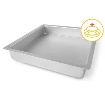 GUARDINI kvadratinė kepimo forma su nuimamu dugnu Professional 26x26x5cm