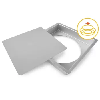 GUARDINI kvadratinė kepimo forma su nuimamu dugnu Professional 26x26x5cm