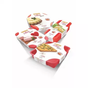 GUARDINI savarino formos silikoninė Juliette Ø24x5,5cm raudona