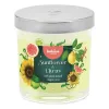 BOLSIUS Floral Fusion kvapni žvakė stiklinėje, saulėgrąžų ir citrusų, Ø80x72mm
