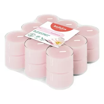 BOLSIUS True Scents Magnolia kvapniosios arbatinės žvakės – 18 vnt., 4 val. degimo laikas
